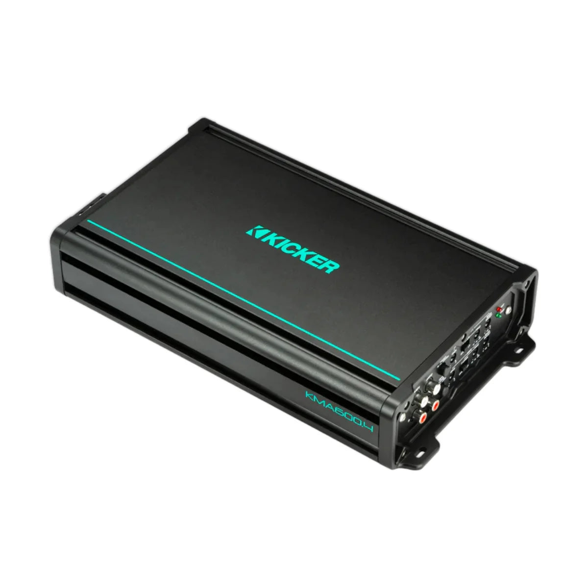 Image of a Kicker marine amplifier on a white background.
