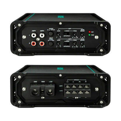 Image of a Kicker marine amplifier on a white background.