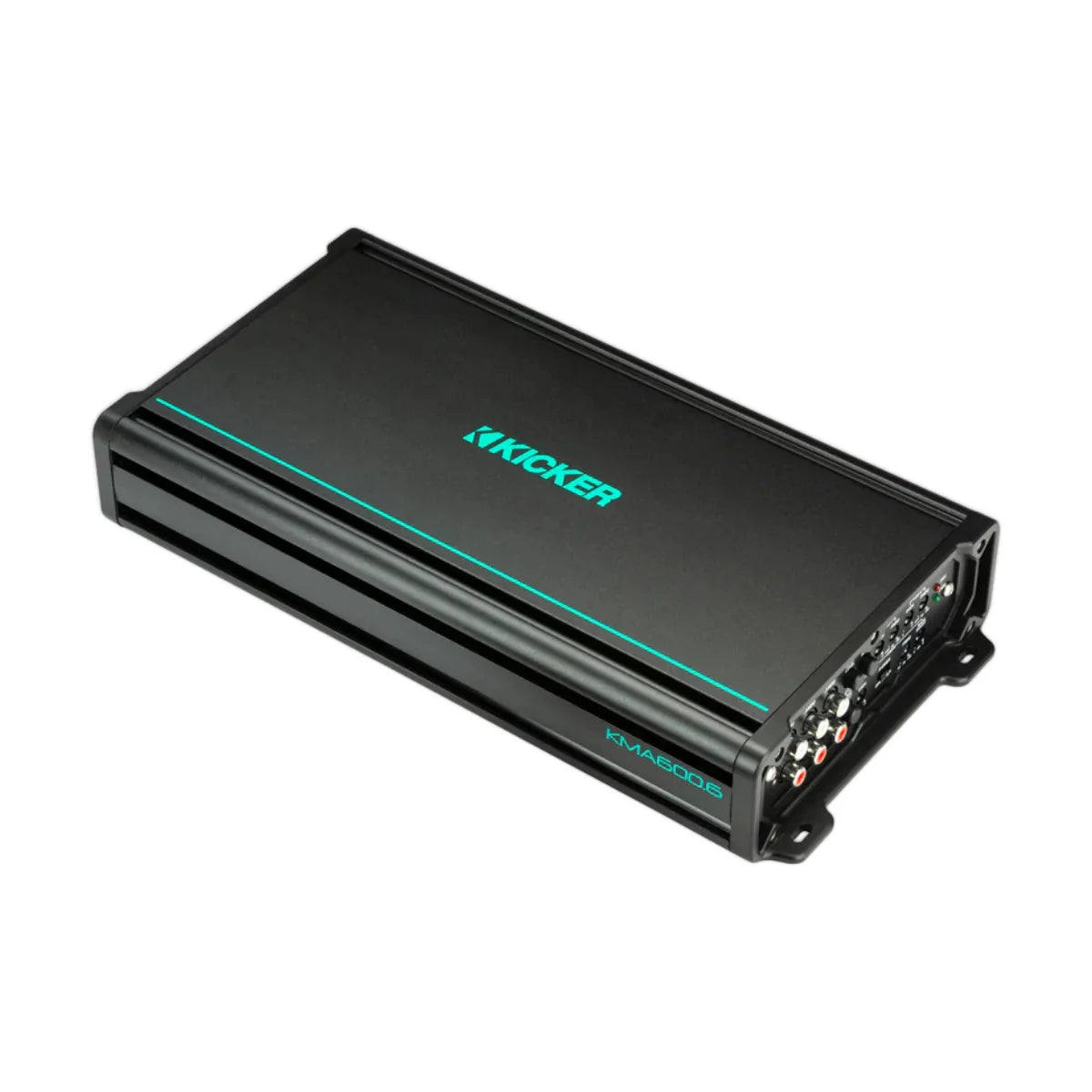 Image of a Kicker marine amplifier on a white background.
