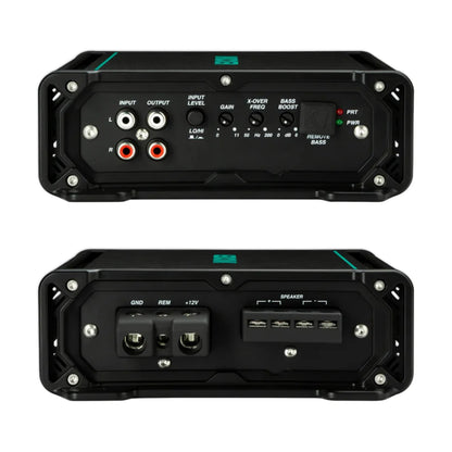 Image of a Kicker marine amplifier on a white background.