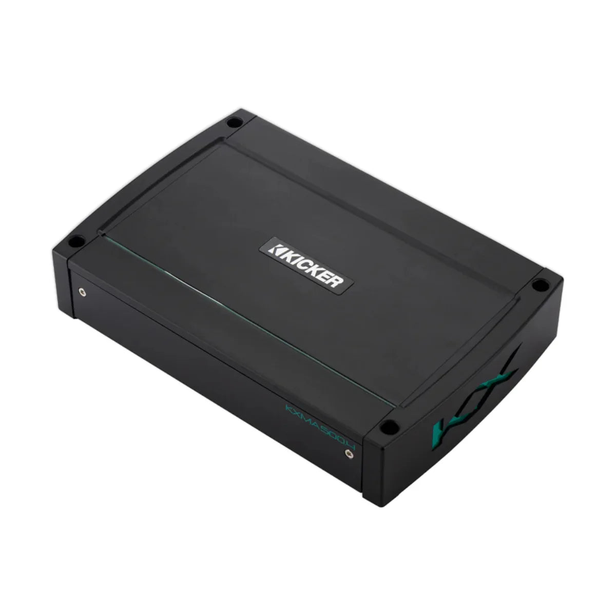 Image of a Kicker marine amplifier on a white background.