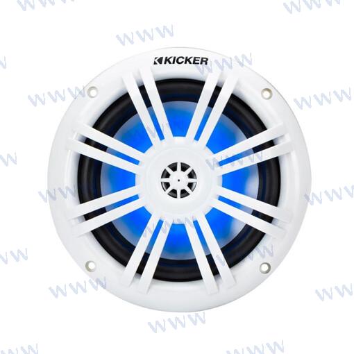 Parrilla LED blanca KM Marine de 6,5" | OEM 49KM604W | Altavoces | Kicker Audio