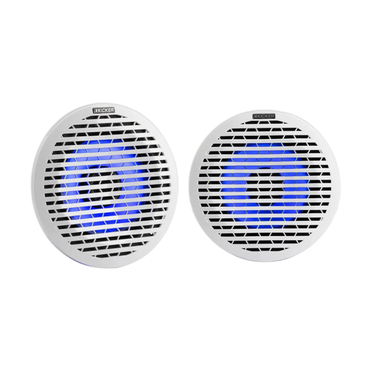 Image of a pair of marine speakers on a white background.