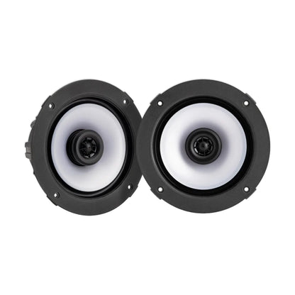 Image of a pair of marine speakers on a white background.