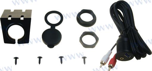 USB DE MONTAJE EN PANEL Y EXTENSIÓN USB | OEM 10-001 | ENTRETENIMIENTO | KICKER AUDIO