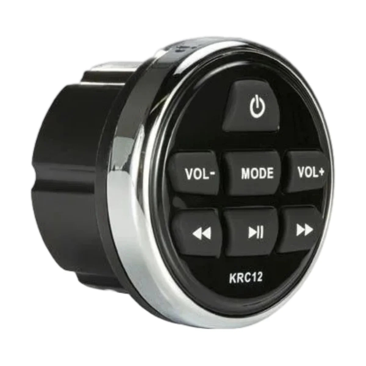 Image of a marine audio control panel on a white background.