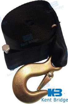 CORREA Y GANCHO PARA CABRESTANTE 50 MM X 7,6 M | OEM 70-25HD | REMOLQUES |
