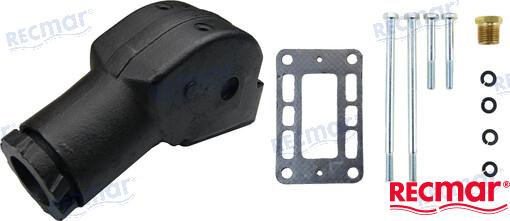 Volvo Penta V6 Exhaust Elbow OEM 037 for 430A 431A 432A 434A AQ205A AQ175A