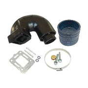 MAR076 MerCruiser exhaust elbow kit with rubber bellows, hose clamp, gasket, bolts and brass plug