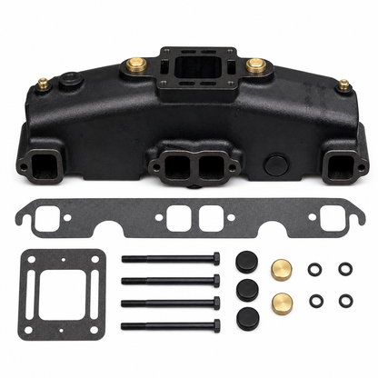 MAR246 Recmar MerCruiser V8 small block exhaust manifold kit with gaskets, bolts, plugs and hardware