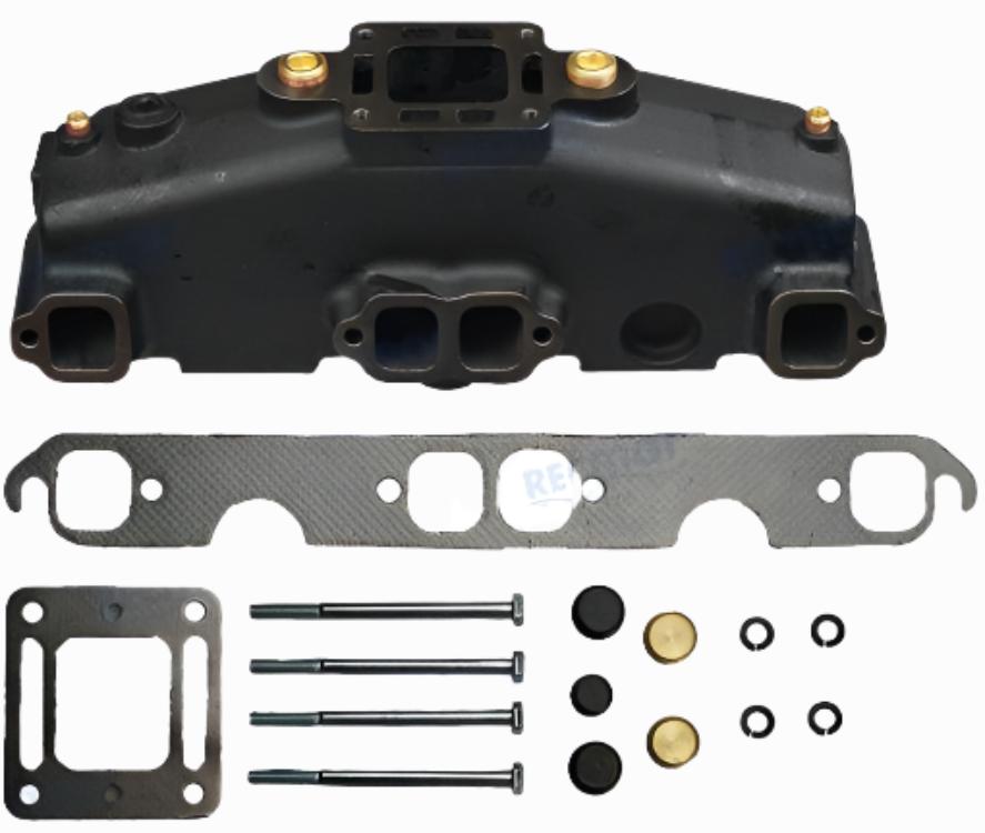 COLECTOR DE ESCAPE MERCRUISER V8 MCM BLOQUE CORTO | OEM 246 | RECMAR