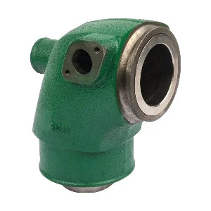 MAR289 Recmar cast iron Volvo Penta exhaust elbow with green body, machined outlet ring and 38mm hose connection