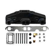 Exhaust manifold with 2 gaskets, and fitting hardware.