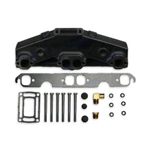 Exhaust manifold with 2 gaskets, and fitting hardware.