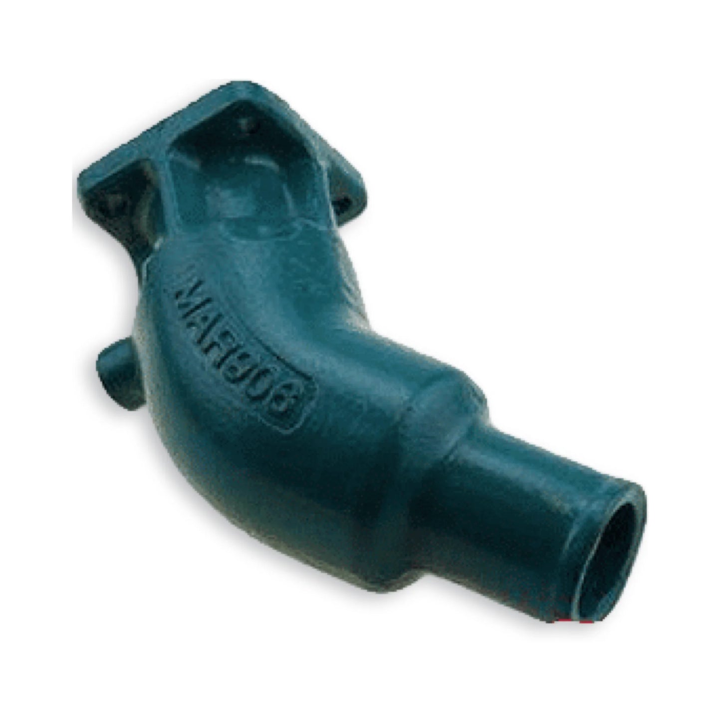 Volvo penta exhaust elbow showing the exhaust outlet.