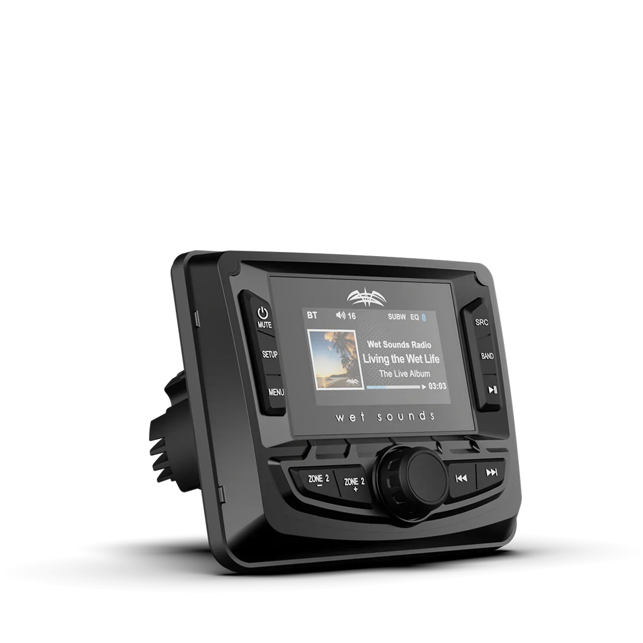WS-MC-2 | Centro multimedia Wet Sounds™ con radio AM/FM y banda meteorológica SiriusXM-Ready®