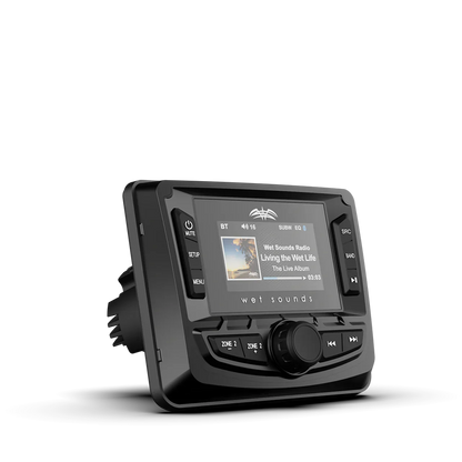 WS-MC-2 | Centro multimedia Wet Sounds™ con radio AM/FM y banda meteorológica SiriusXM-Ready®