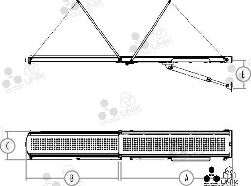Passerelle hydraulique ONYX 2700 mm - 400 kg | OEM 01050027 | Passerelle | MAIBAK
