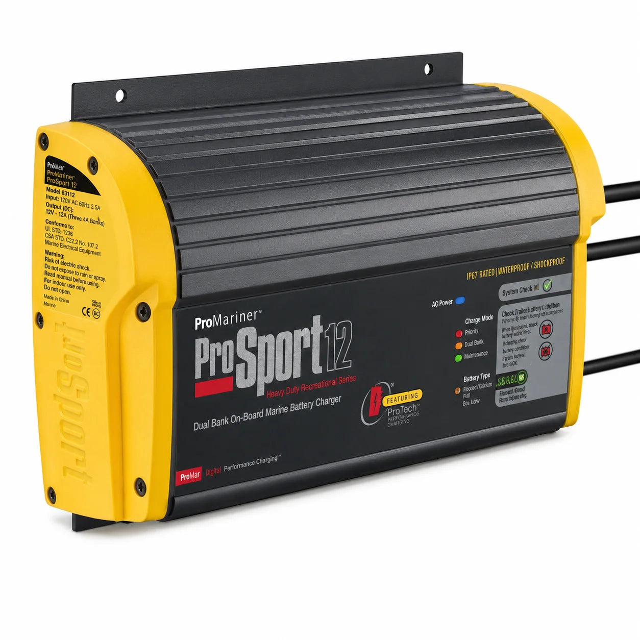 ProMariner ProSport12 battery charger on a white background