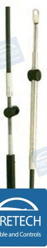 MERCRUISER ENGINE CONTROL CABLES 13" | OEM  63713 | CABLES | PRETECH - TMP Global