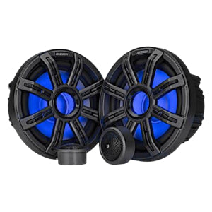 Kicker MSS8 8" Premium Marine Coaxial Speakers 4 Ohm 150W RMS 300W Pair 51MSS8