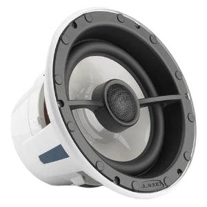 JL Audio M6-880X-L-GwGw 8.8" Premium Marine LED Coaxial Speakers (White/White) – 125W RMS