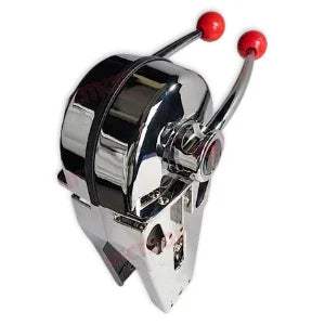Twin Engine Dual Lever Throttle & Shift Control - Top Mount, 33C/3300C, Chrome - REC308602