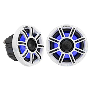 Kicker MSC8 8" Premium Marine LED Coaxial Speakers 4 Ohm 200W RMS 400W Pair 51MSC8