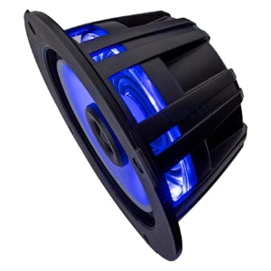 Kicker KM614FL 6.5" Thin-Mount Marine RGB LED Coaxial Speakers 60W RMS 4 Ohm (51KM614FL)
