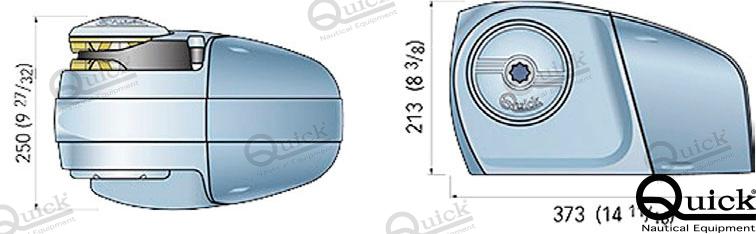MOLINETE HECTOR 1000W 24V 8MM | OEM 1024 | SIN MOLINETE, CABRESTANTE | RÁPIDO