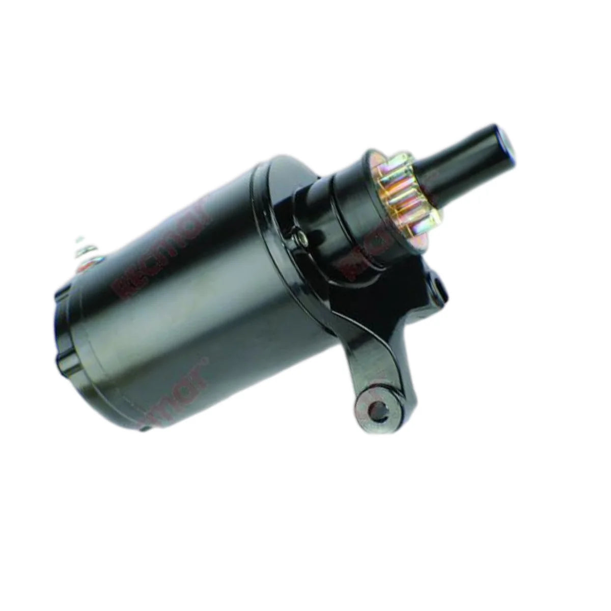 Image of a starter motor on a white background.