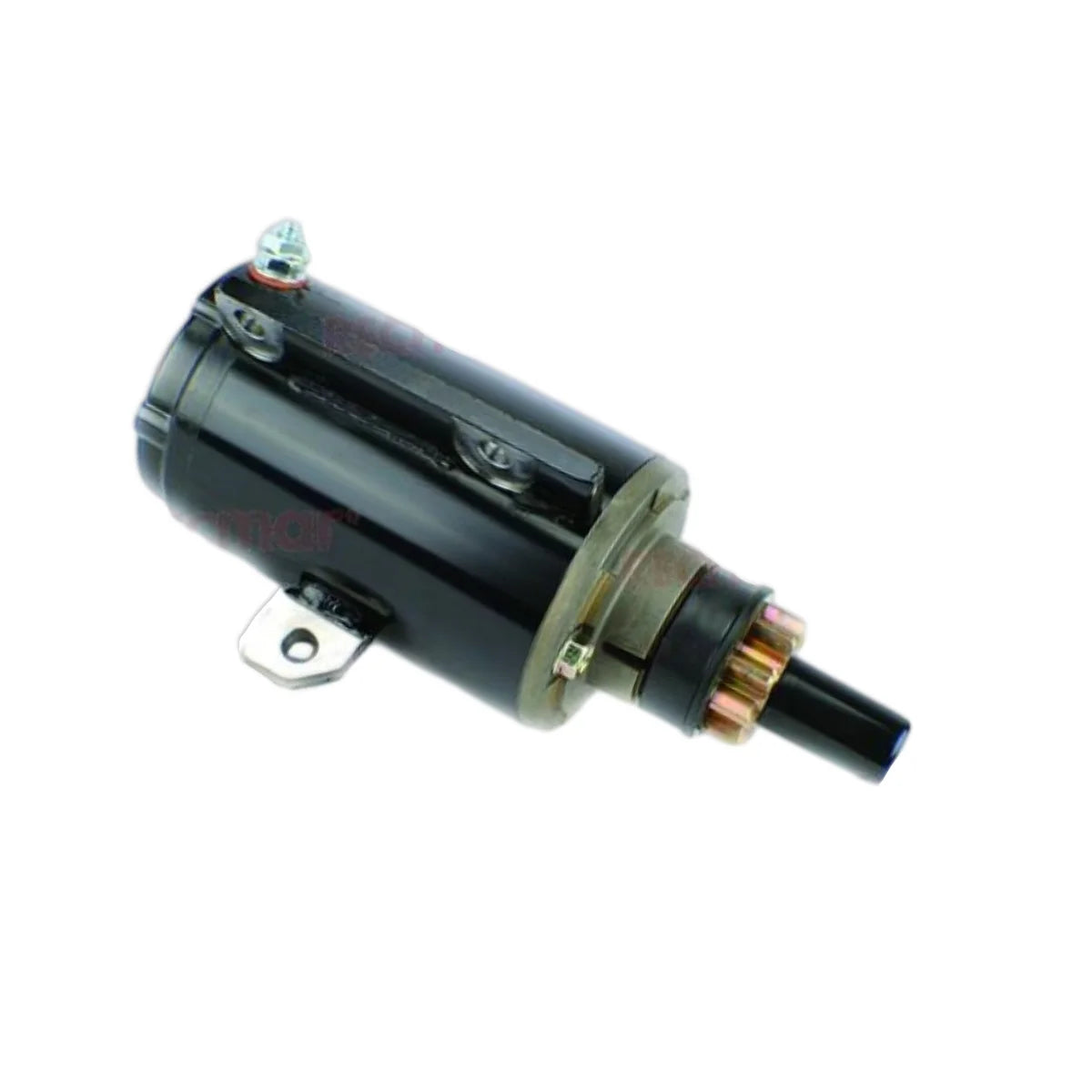 Image of a starter motor on a white background.