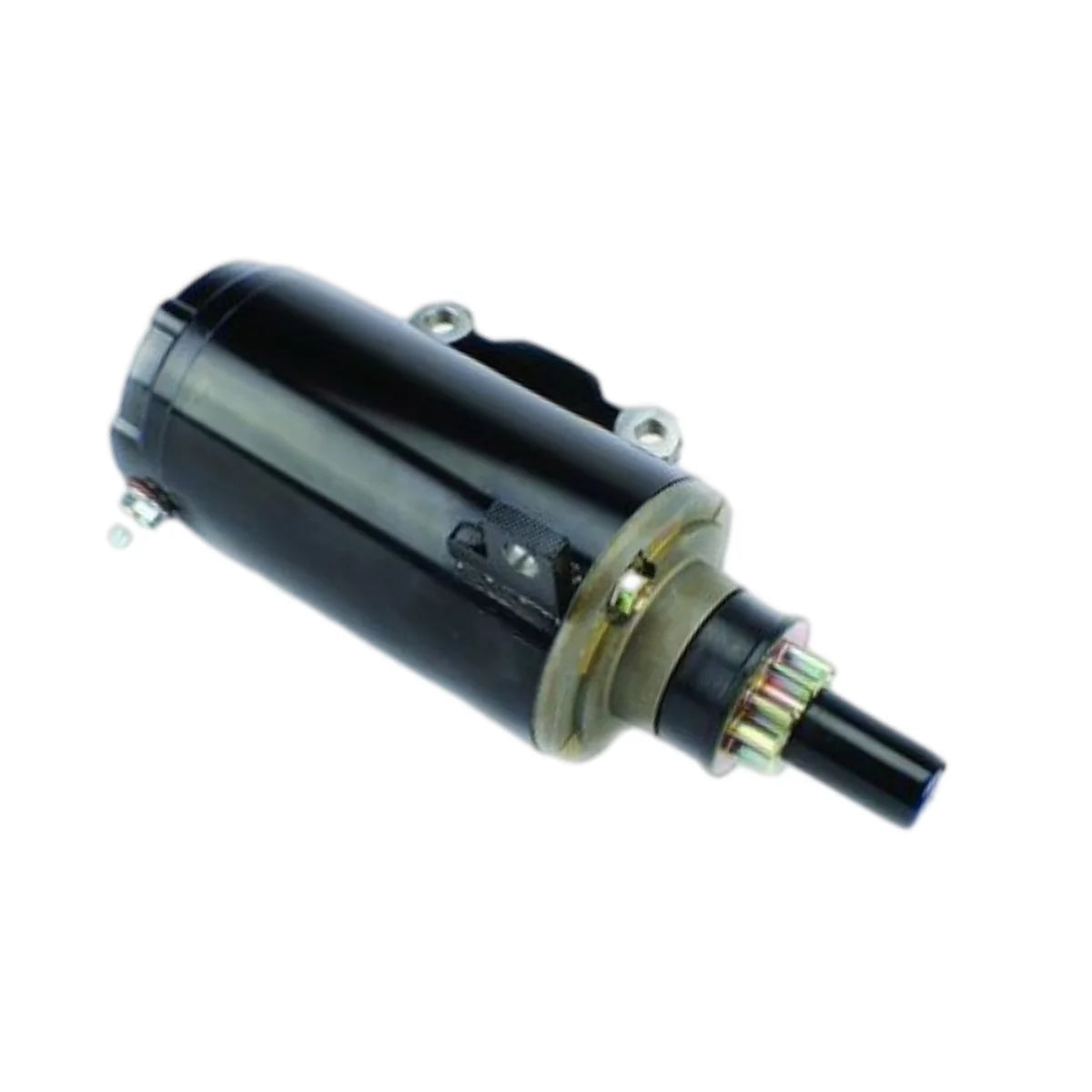 Image of a starter motor on a white background.