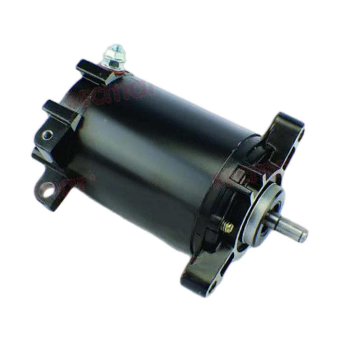 Image of a starter motor on a white background.