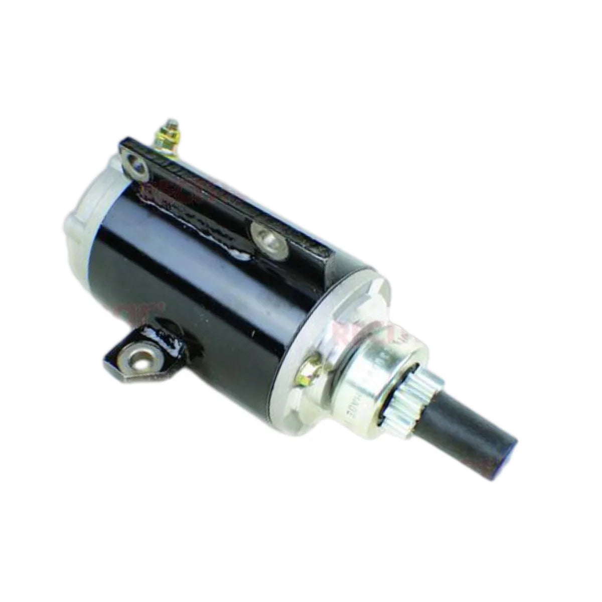 Image of a starter motor on a white background.