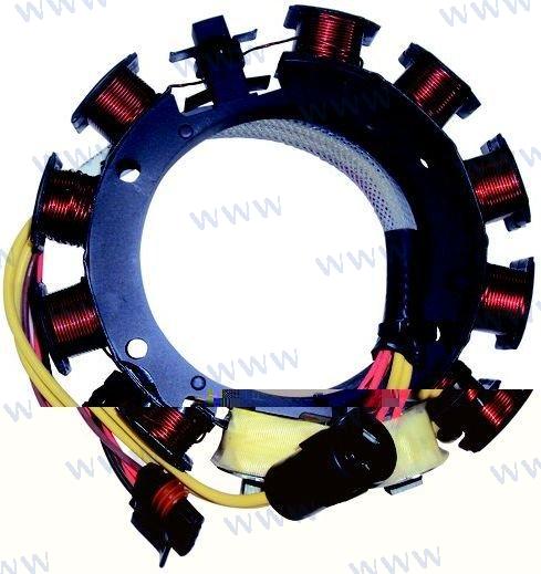 STATOR OPTIQUE BONBARDIER J&amp;E - 4 CYL. (20 AMPÈRES) | OEM 0763760 | J&amp;E | RECMAR