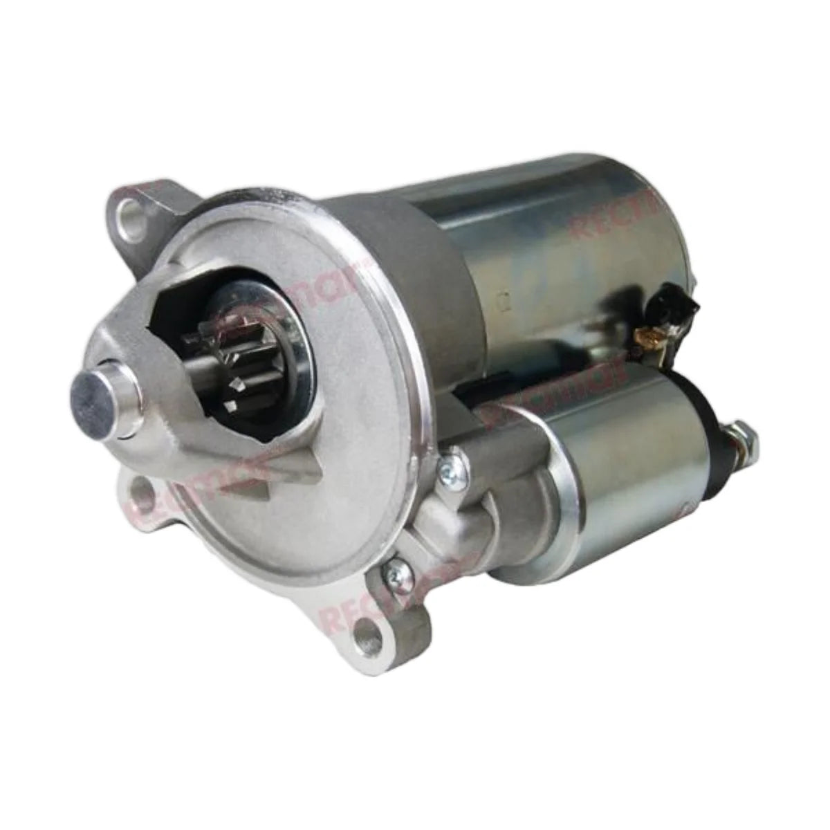 Image of a starter motor on a white background.