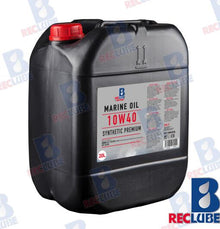ACEITE MARINO SINTÉTICO 10W-40 20L | OEM 10W4020L | LUBRICANTES | RECMAR