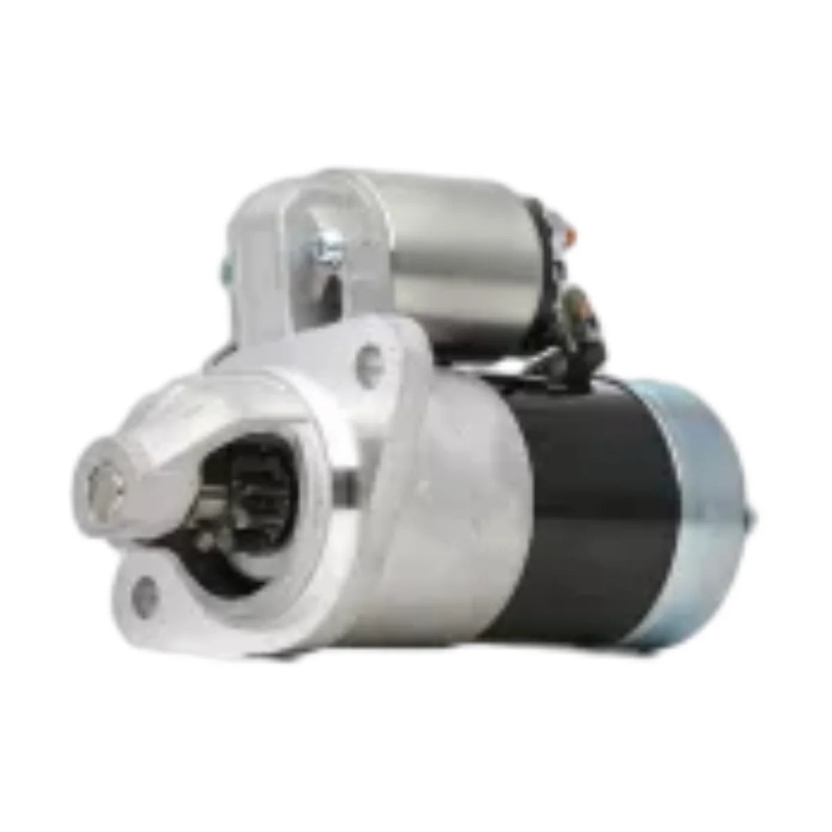 Image of a starter motor on a white background.