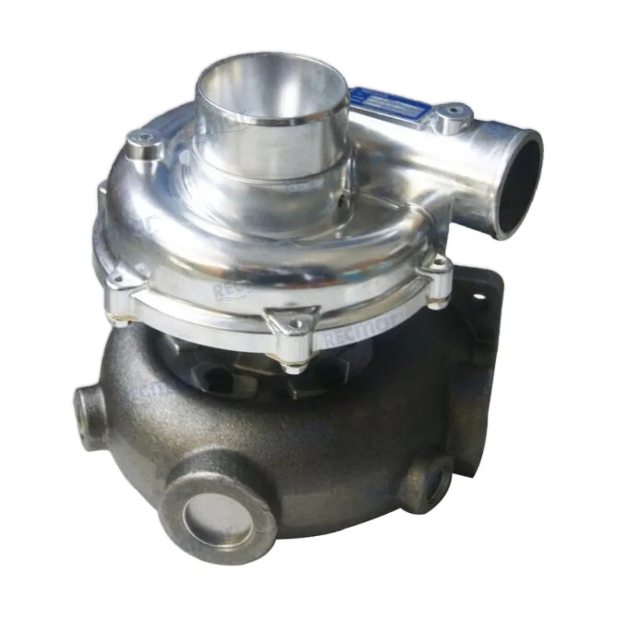 Image of a turbocharger on a white background.