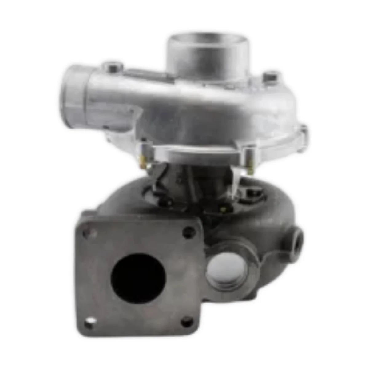 Image of a turbocharger on a white background.