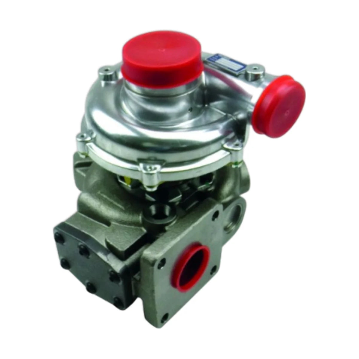 Image of a turbocharger on a white background.