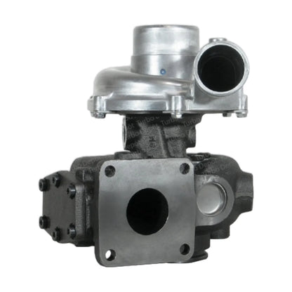 Image of a turbocharger on a white background.