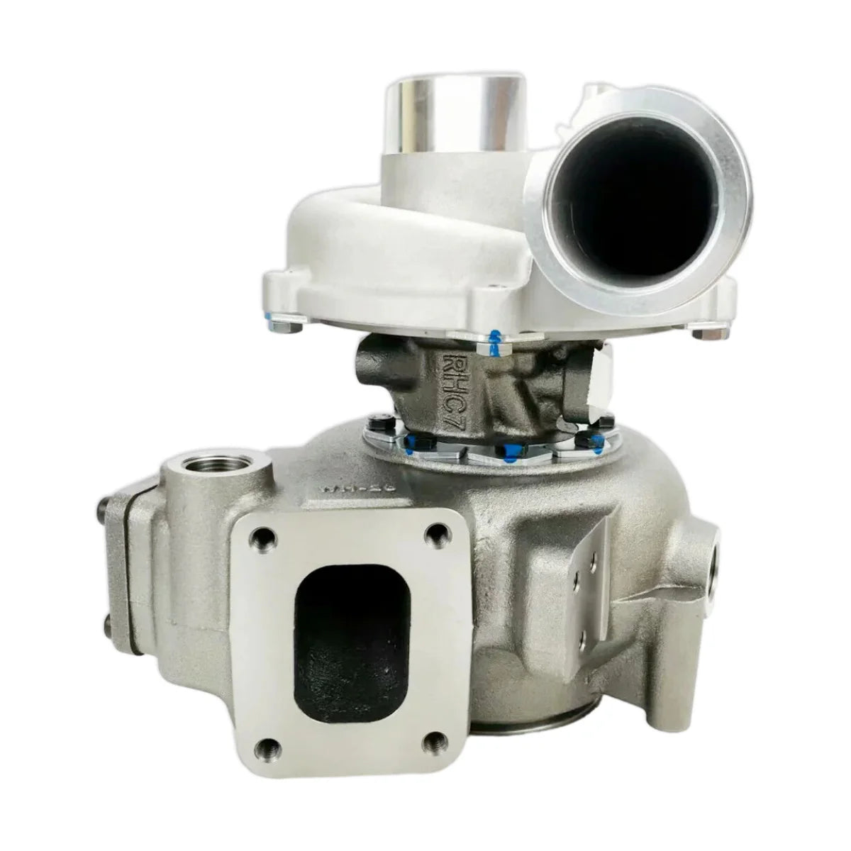 Image of a turbocharger on a white background.