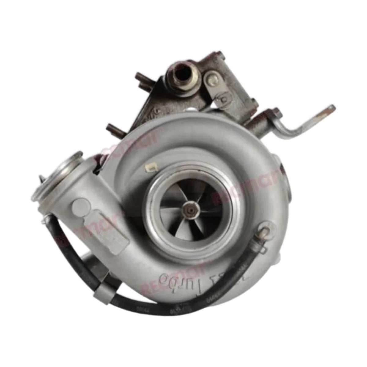 Image of a turbocharger on a white background.