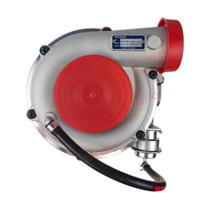 Image of a turbocharger on a white background.