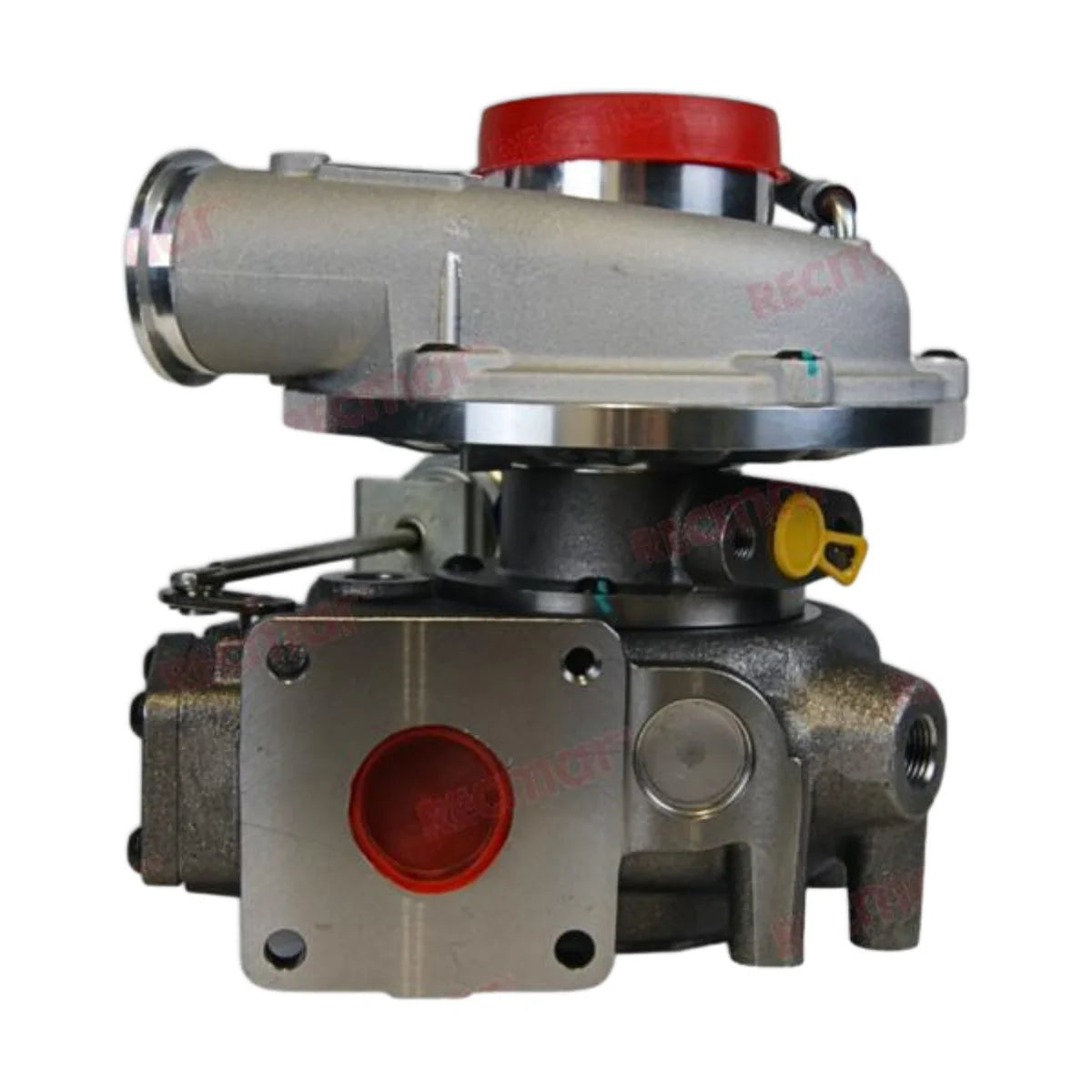 Image of a turbocharger on a white background.