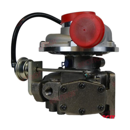 Image of a turbocharger on a white background.