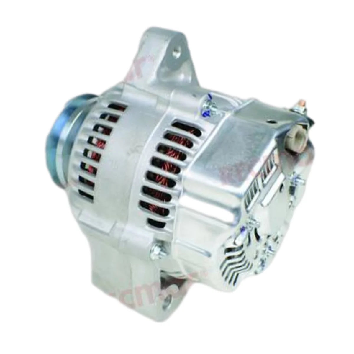 Image of an alternator on a white background.