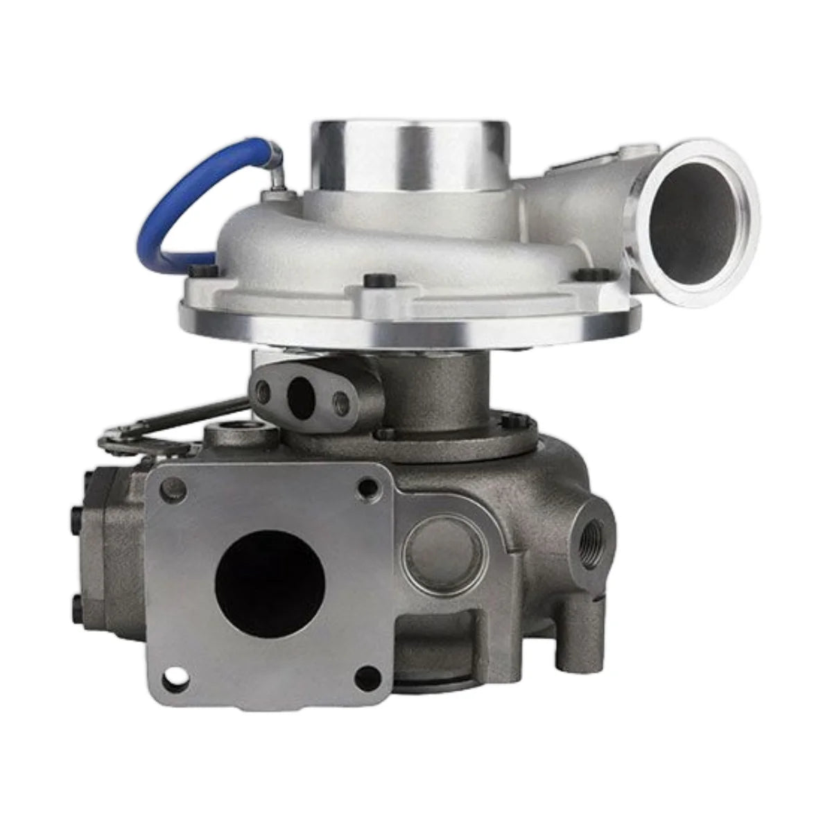 Image of a turbocharger on a white background.